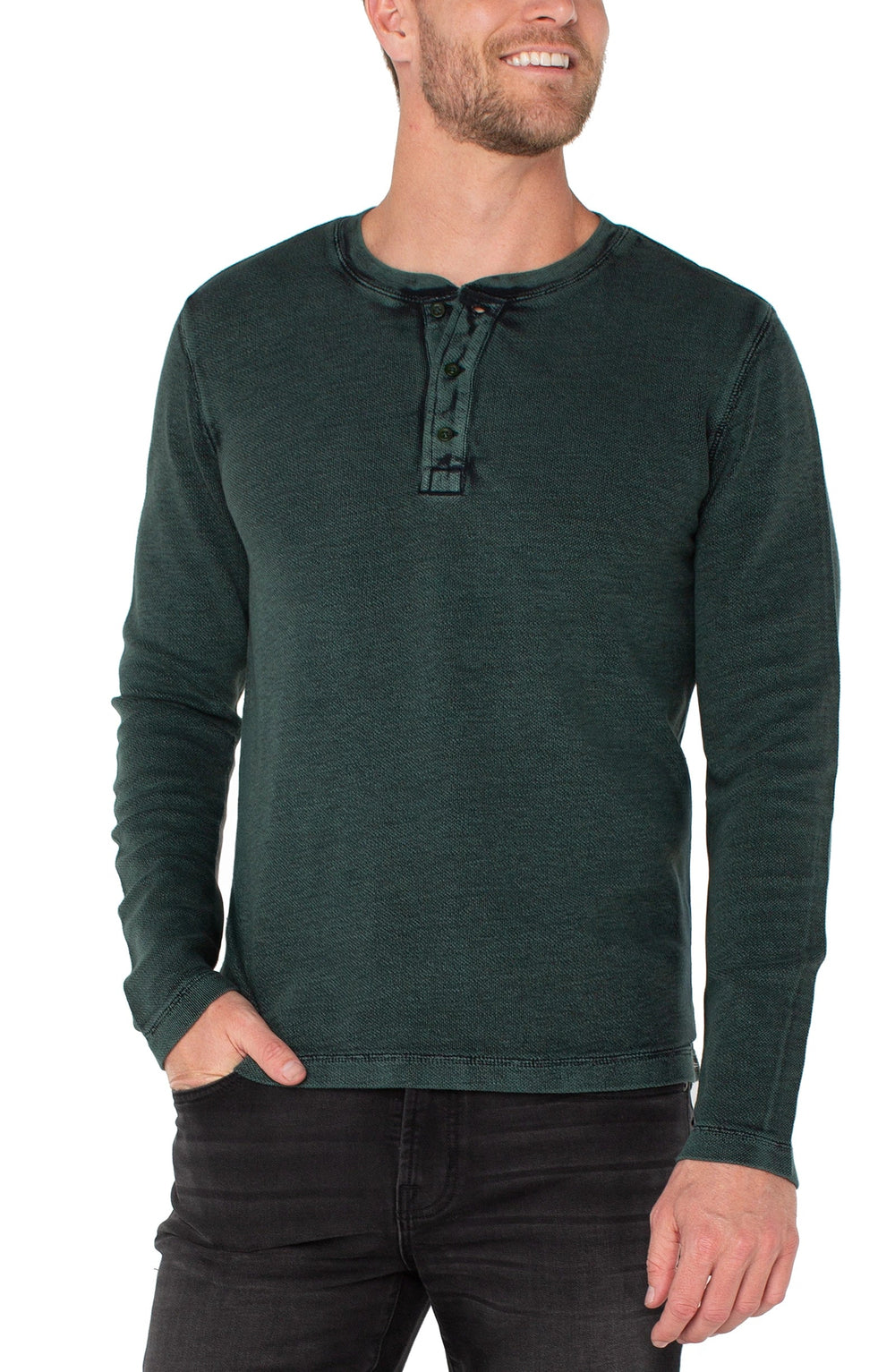 Men's Long Sleeve Henley