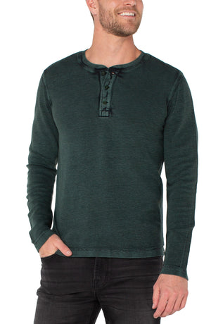 Men's Long Sleeve Henley