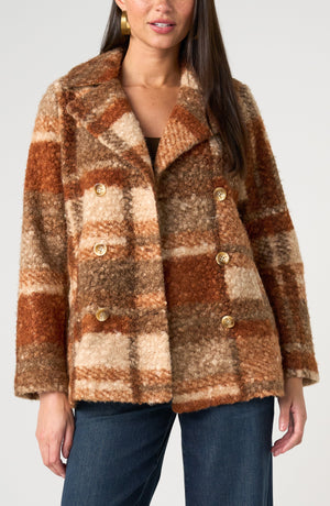 Double Breasted Boucle Peacoat