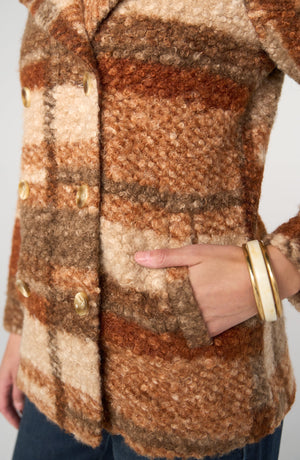 Double Breasted Boucle Peacoat