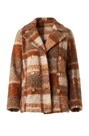 Double Breasted Boucle Peacoat