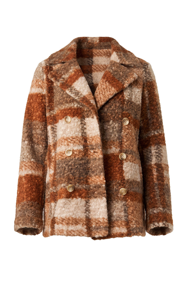 Double Breasted Boucle Peacoat