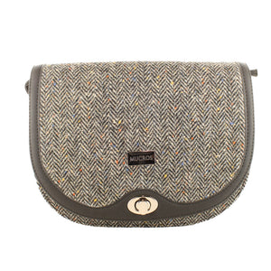 Erin Tweed Purse - Grey Herringbone
