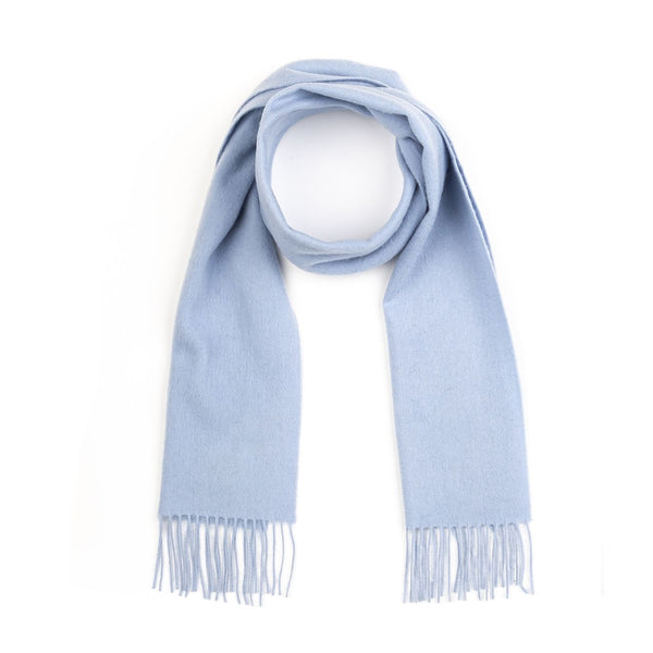 Kiltane Lambswool Scarf - Plain Blue