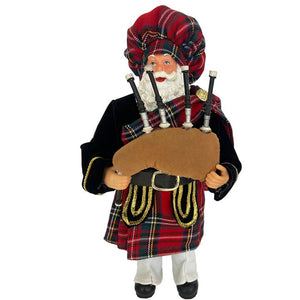 12" Scottish Piper Santa