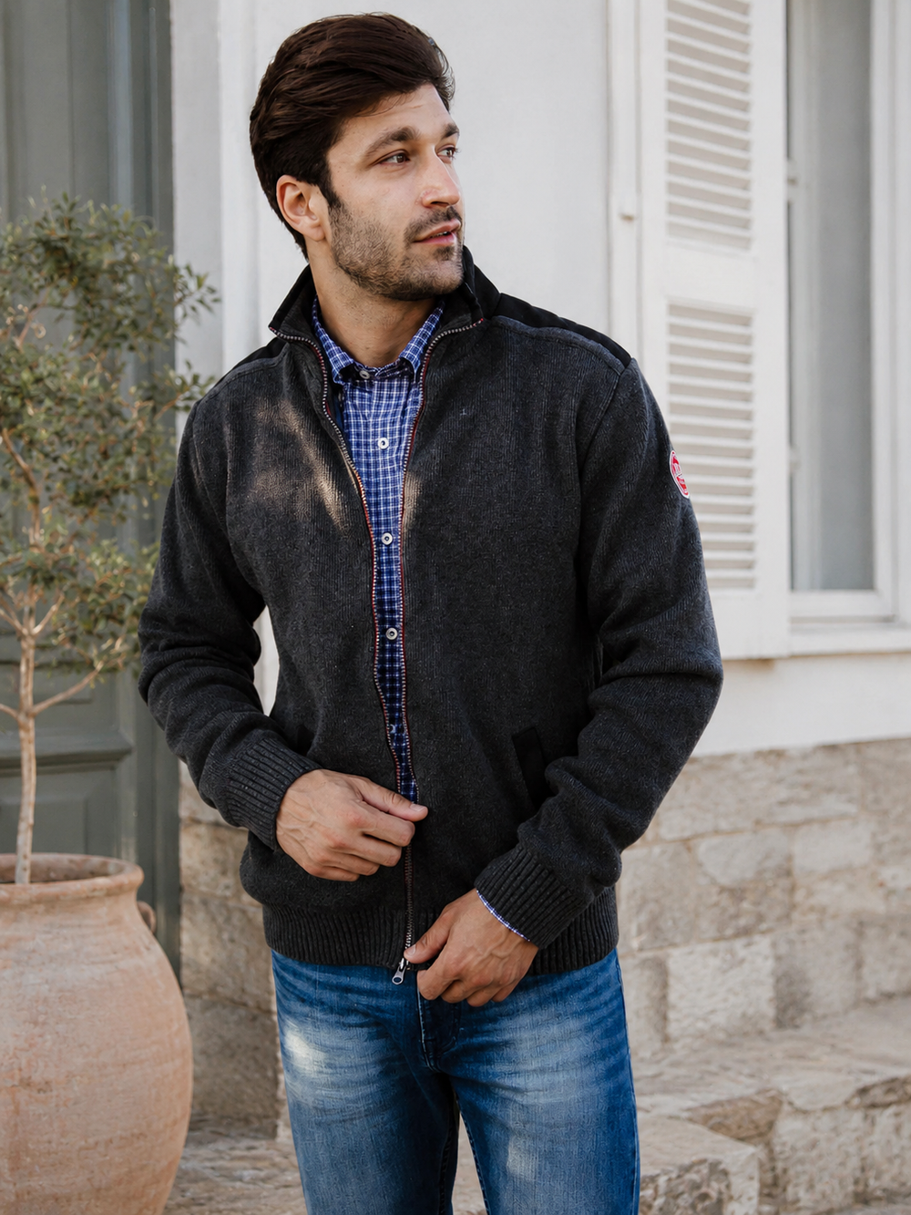 Gregor Full Zip Wind Proof Wool Jacket