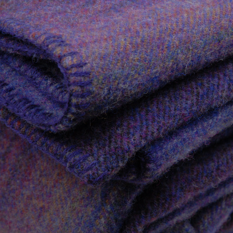 Kerry Blanket Queen 90" x 100" - Purple Heather