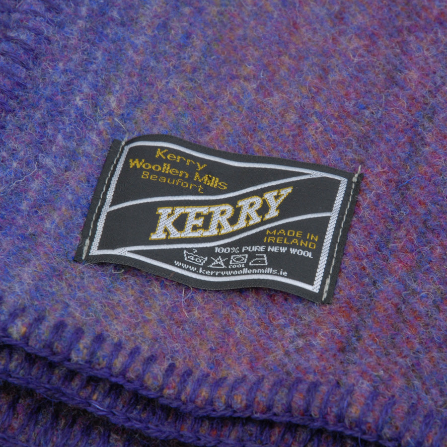 Kerry Blanket Queen 90" x 100" - Purple Heather