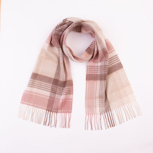 Cashmere Scarf Repeat Edge - Natural