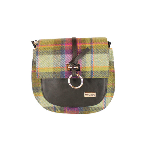 Grace Tweed Purse - Purple & Green Plaid