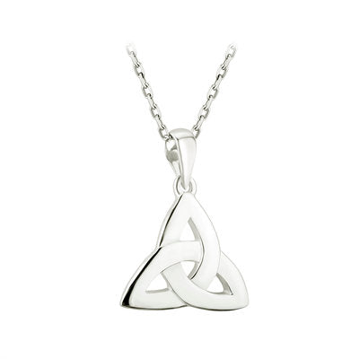 S4089 Sterling Silver Trinity Knot Necklace