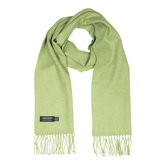 100% Merino Wool Scarf - Solid Apple Green