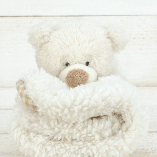 Bear Baby Plush Toy Soother/Comforter - Baby Safe Plush