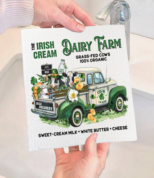 Irish Crème Dairy Farm Swedish Dish Cloth