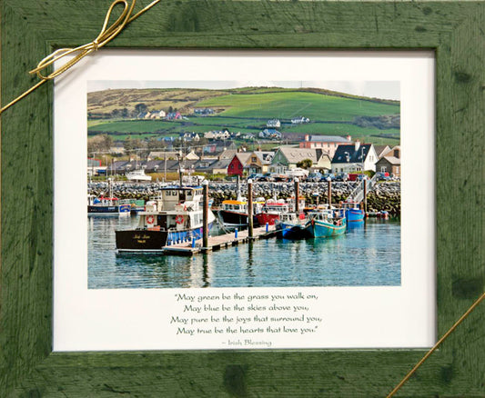 Irish Blessing Dingle Harbor Framed Photo