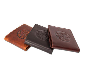 Hand Stamped Leather Cuchulainn Wallet