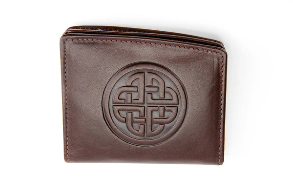 Caitlin Leather Knot Wallet - Brown