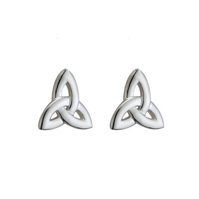 stirling silver trinity knot earrings