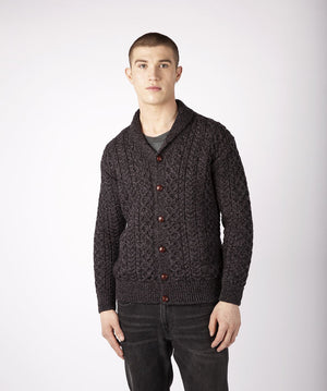 Woodford Aran Cardigan anthracite