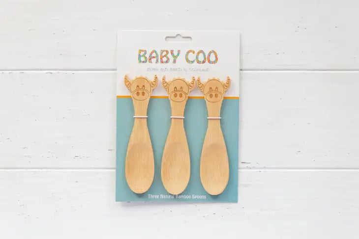 Baby Coo 3 Natural Bamboo Spoons