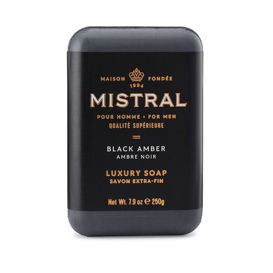 Luxury Bar Soap -  Black Amber