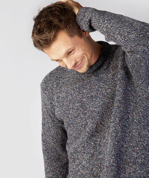 Roundstone Sweater - Navy Marl