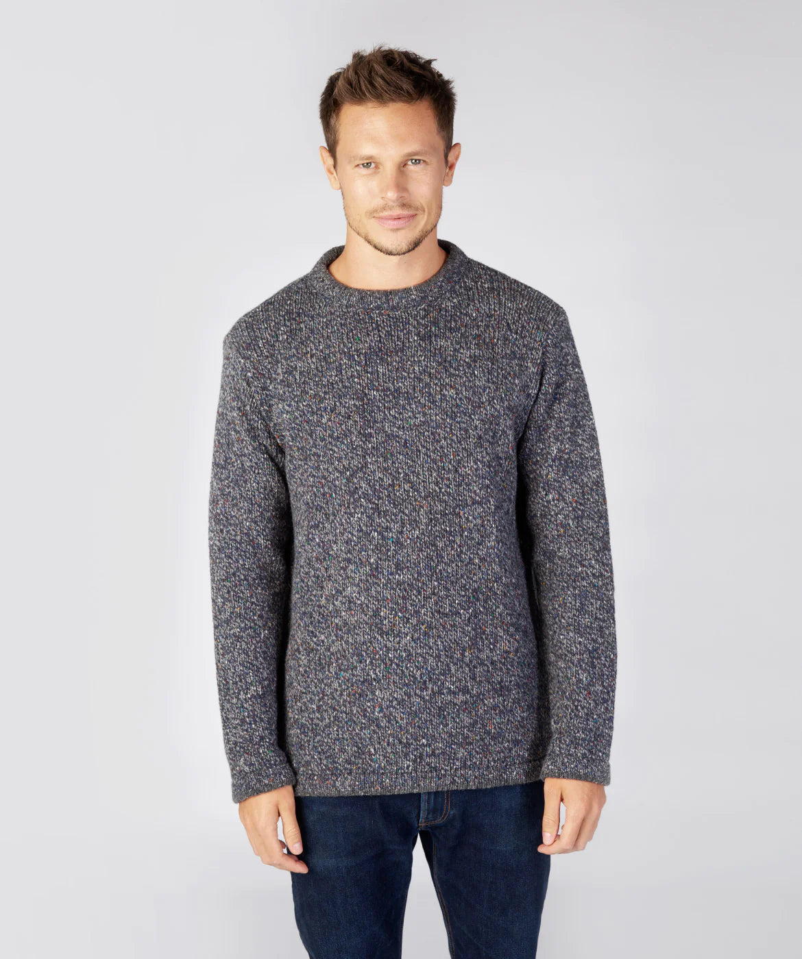 Roundstone Sweater - Navy Marl