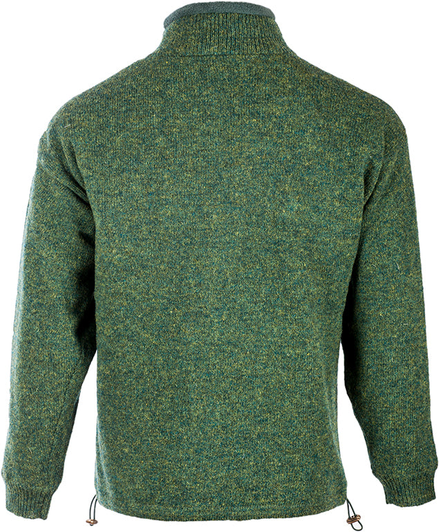 Farmleigh Lined Wool Mens Cardigan - Green