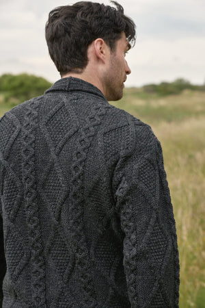 Kerry Shawl Collar Cardigan - Charcoal