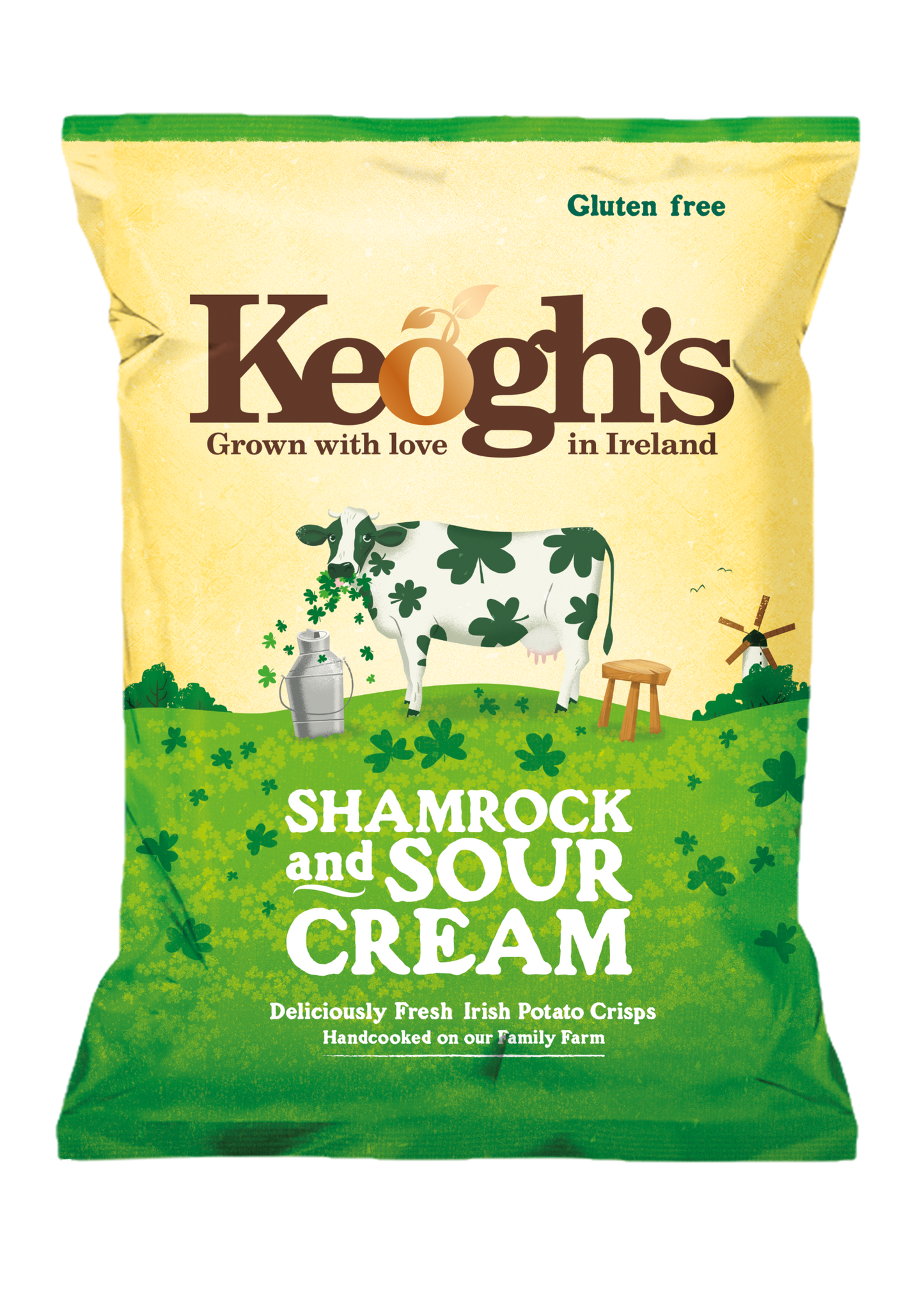Keogh's Shamrock and Sour Cream Crisps