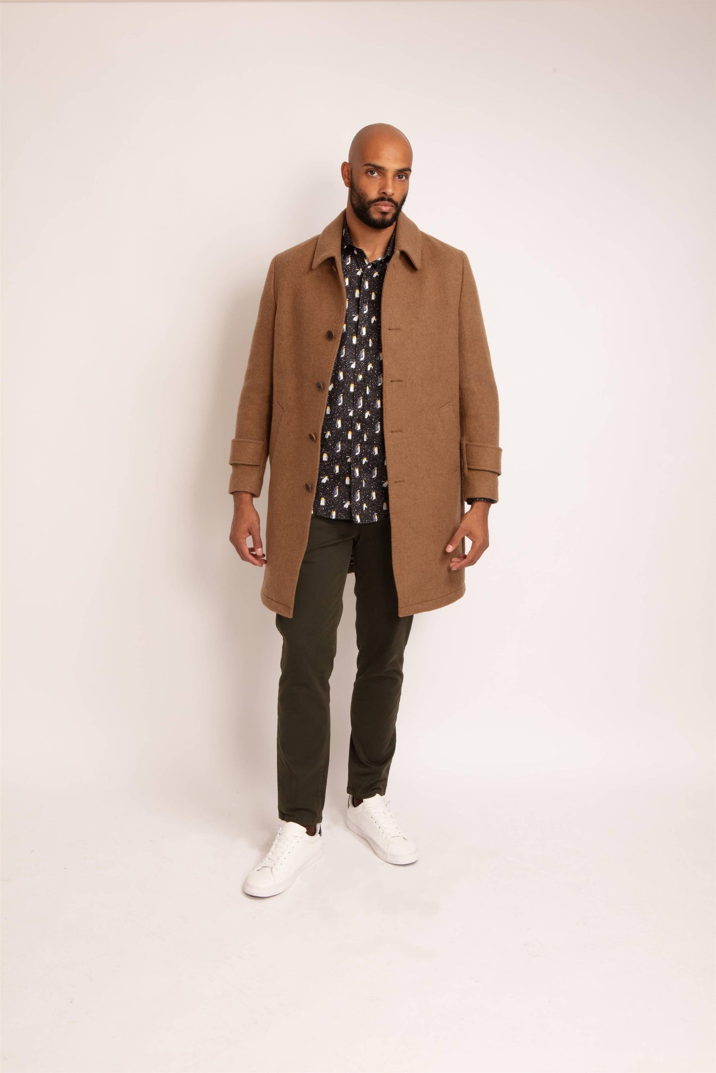 Men's Wool Blend Overcoat