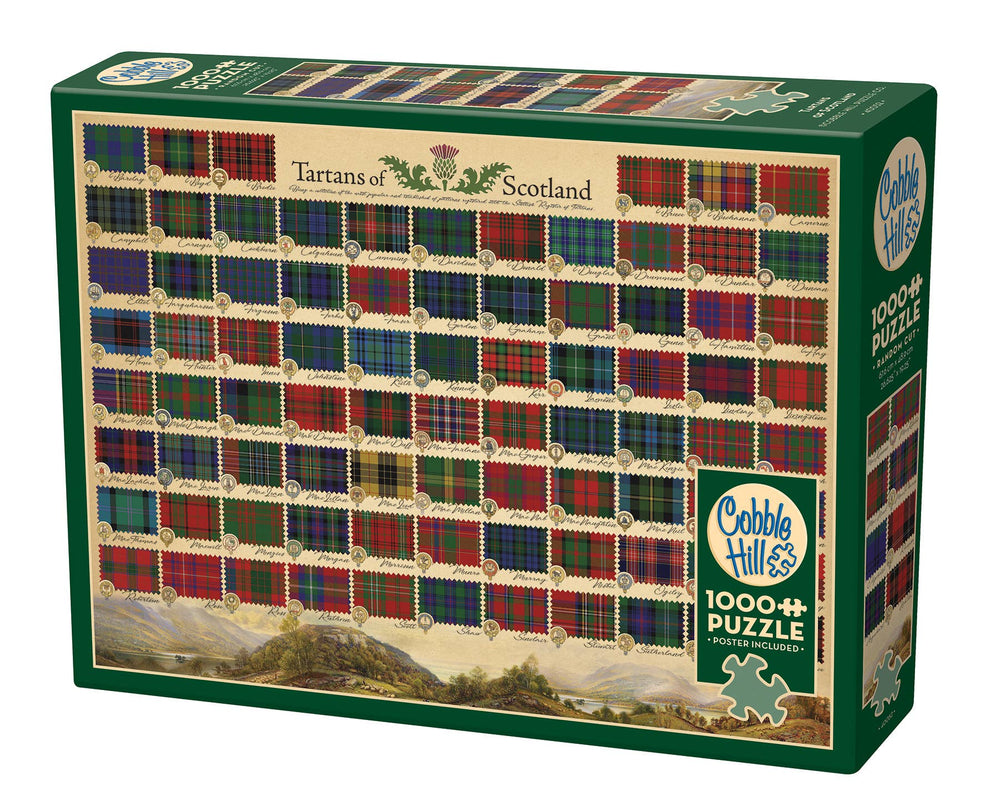 Tartans of Scotland Puzzle - 1000 Pieces