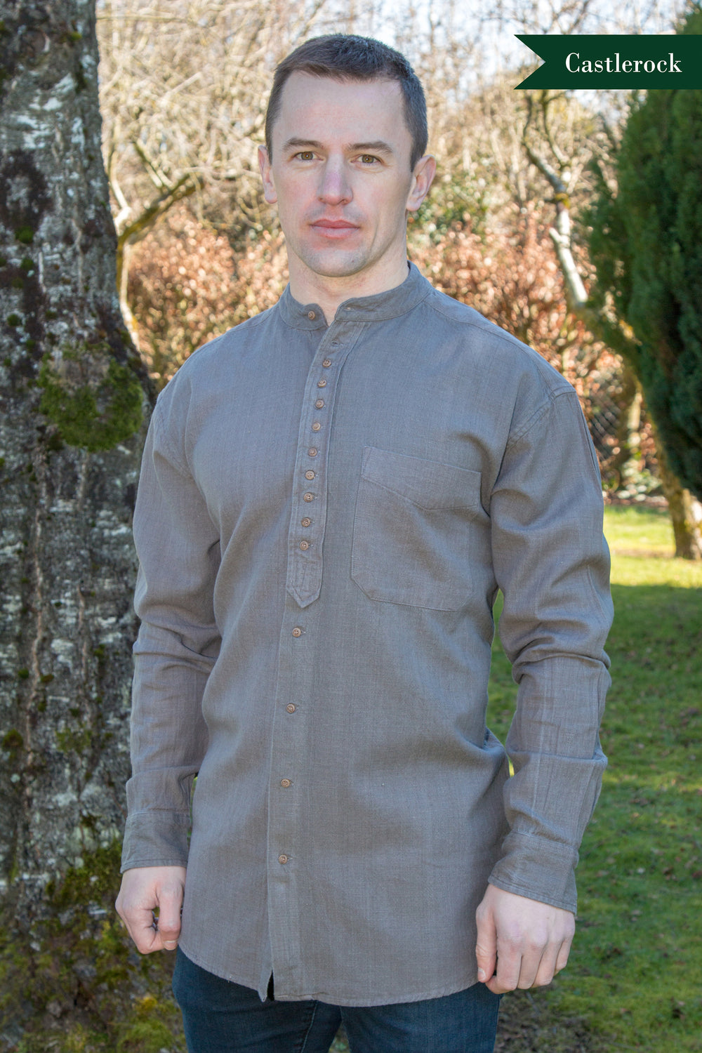 Irish Traditional Grandfather Shirt - Castlerock