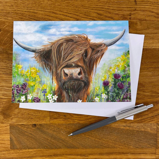 Hamish Highland Cow Greeting Card