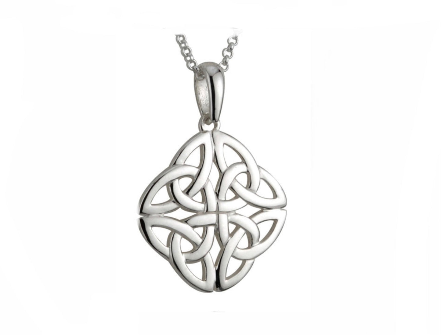 S44751 Sterling Silver Trinity Knot Pendant