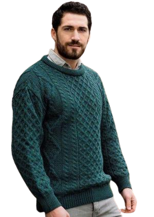 Inish Mor Unisex Traditional Fisherman's Pullover