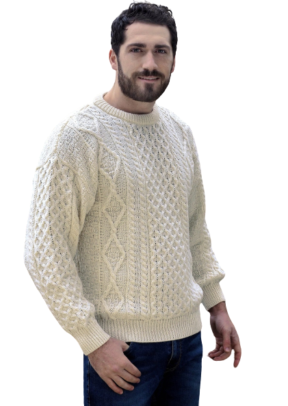Inis Mor Unisex Traditional Fisherman's Pullover