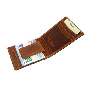 Hand Stamped Leather Fergal Knot Money Clip