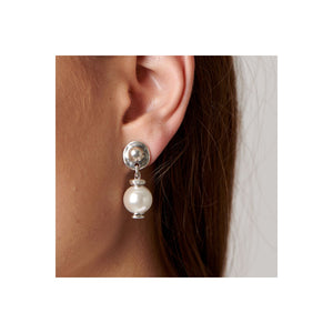 UNOde50 Texcoco Silver Earrings - Pearl